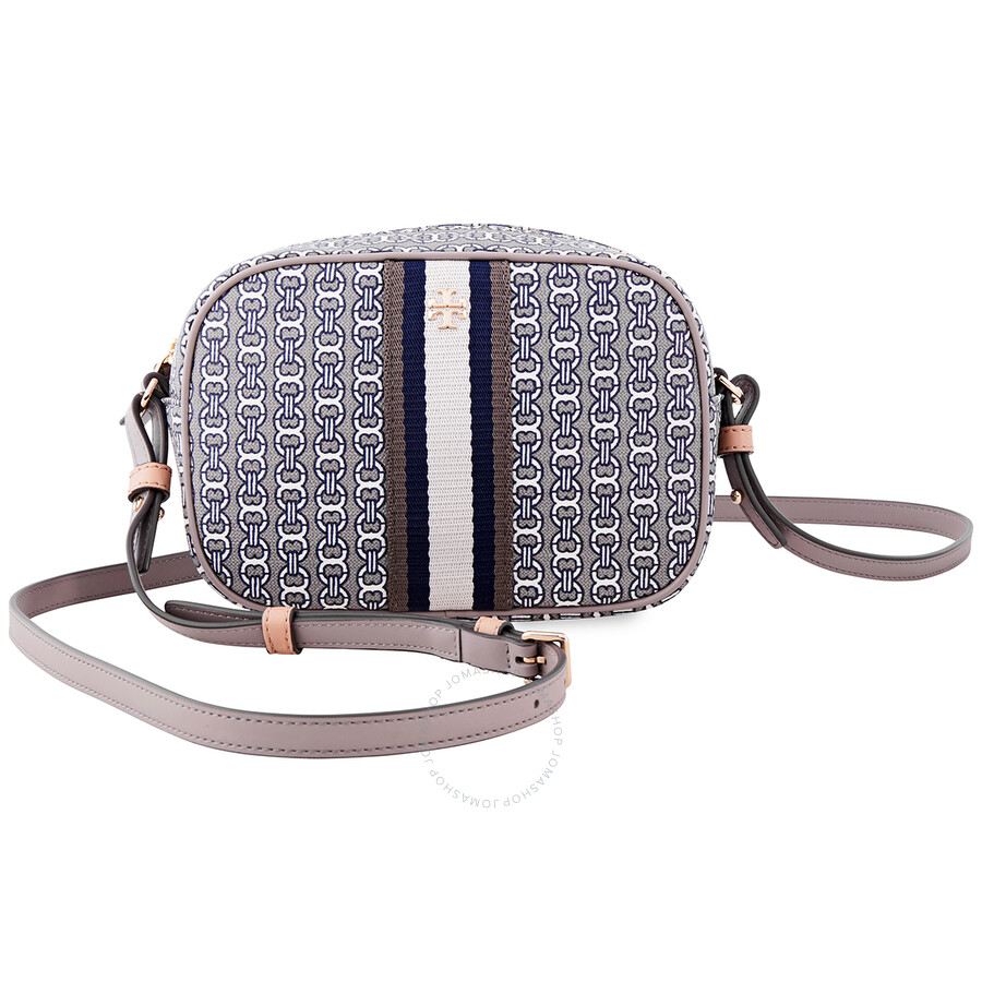 Tory Burch Gemini Link Mini Crossbody Bag- Grey  Heron