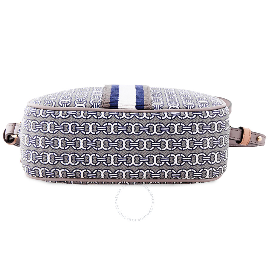 Tory Burch Gemini Link Mini Crossbody Bag- Grey  Heron