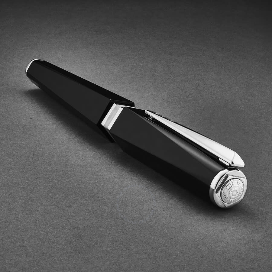 Visconti 'Pentagon' Black Rollerball Pen KP14-01-RB