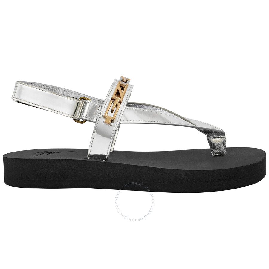 Giuseppe Zanotti Ladies Newport 20 Leather Sandals